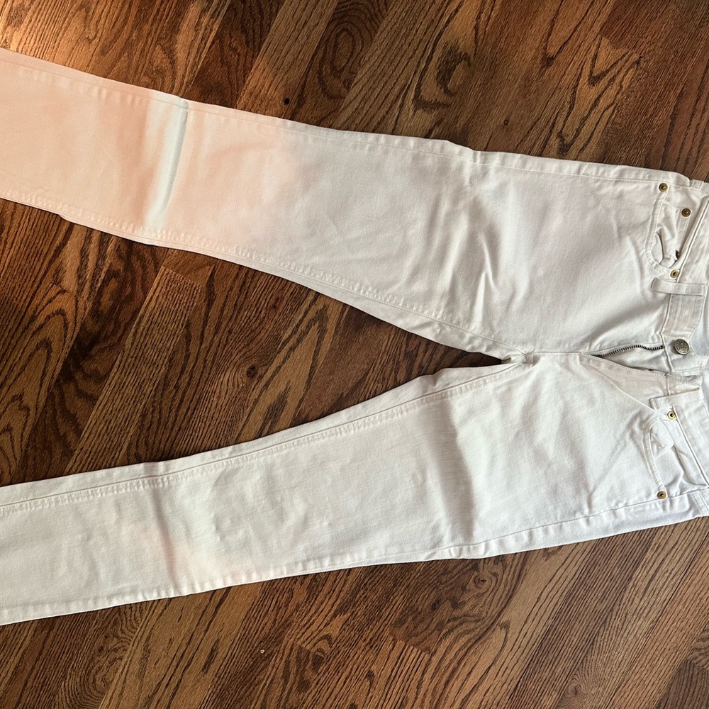 J.Crew Women's White Matchstick Jeans